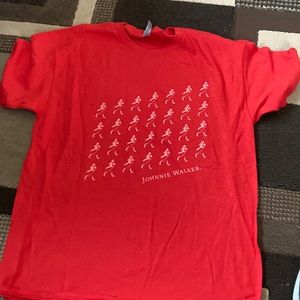 Red  tee shirt size large